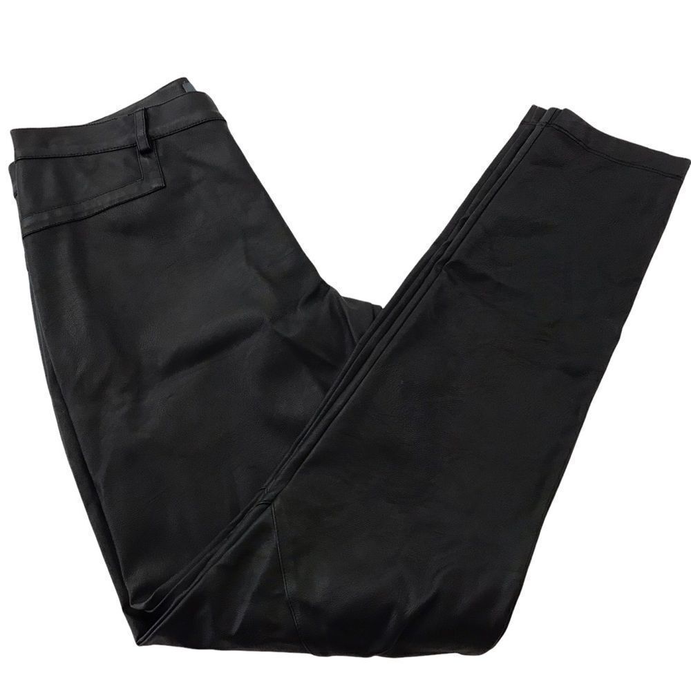 Tart vegan leather black rocker pants size 4‎